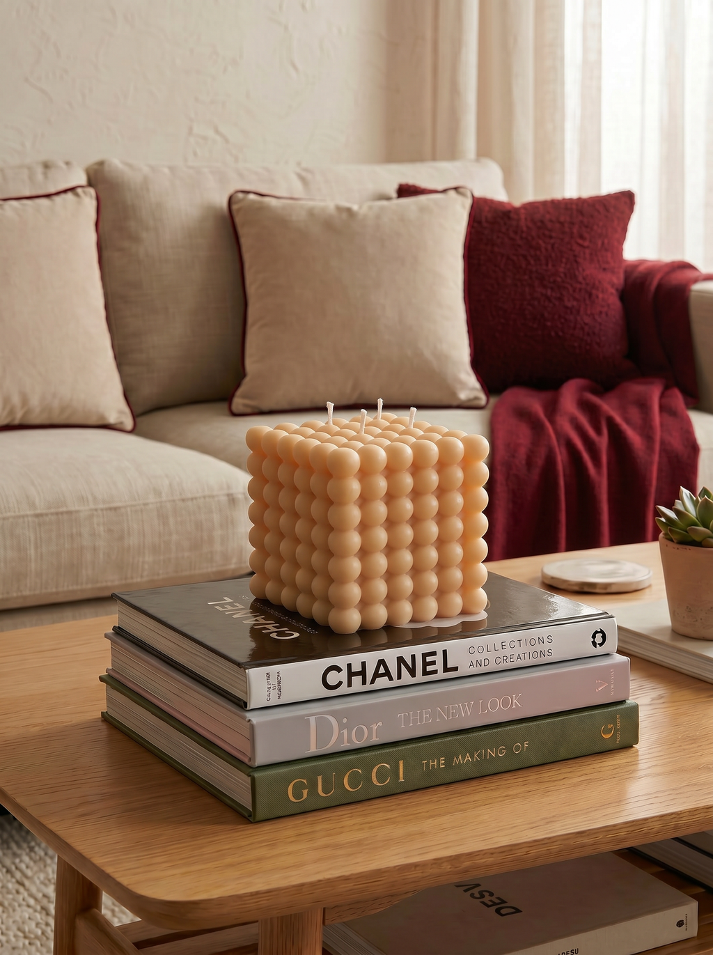 Luxury Bubble Cube Candle – Cube Impérial