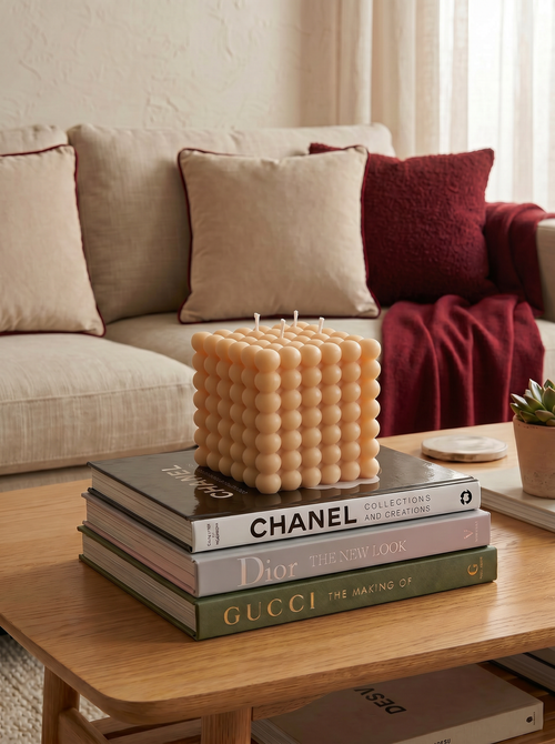 Luxury Bubble Cube Candle – Cube Impérial