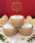 Personalized Gold Crystal Candle Favor | Wedding Guest Gift | Bridal Shower Favor | Baby Shower Candle | Handmade coconut Candle