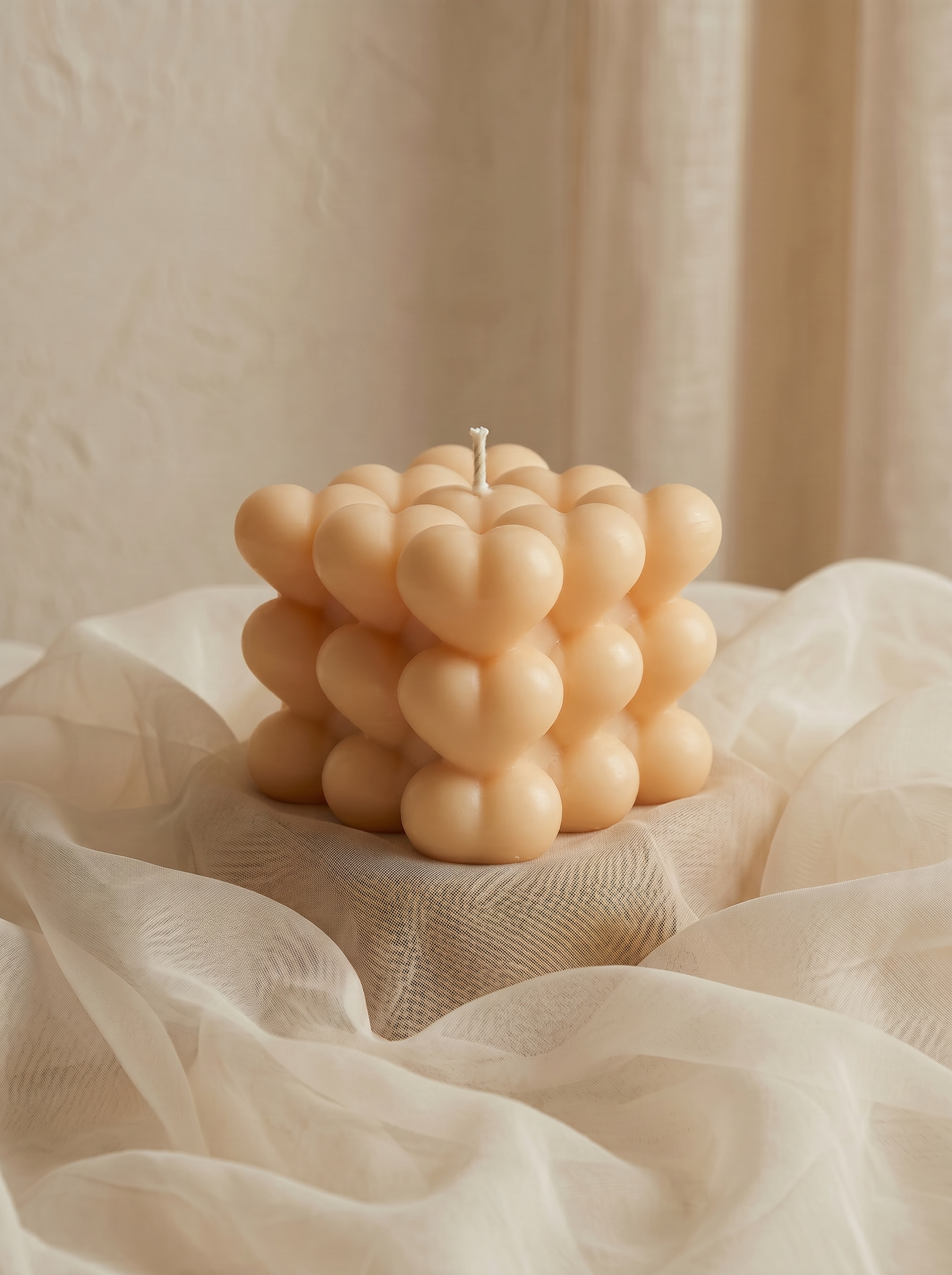 Heart Bubble Candle – Cœur de Marquise