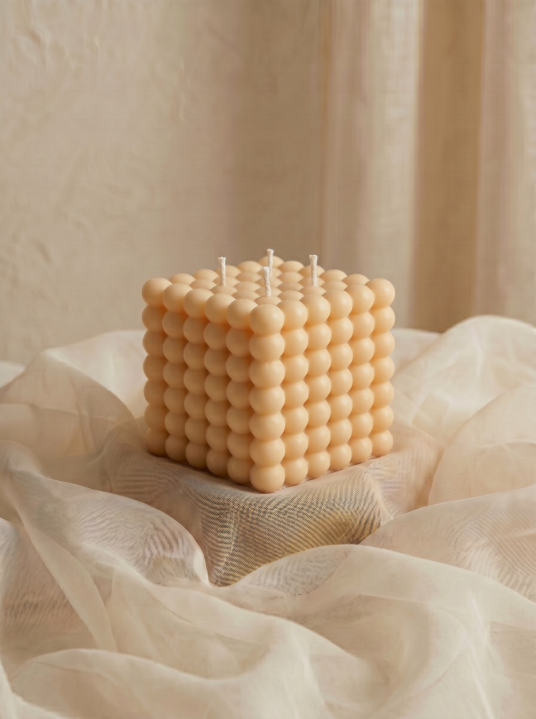 Luxury Bubble Cube Candle – Cube Impérial