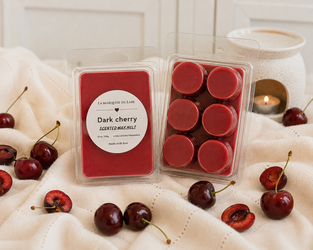 Fondant Parfumé Dark Cherry – Cire de colza – Wax Melt Parfumé Longue Durée | La Marquise de Labé