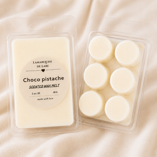 Fondant Parfumé Choco Pistache – Cire de Soja – Wax Melt Gourmand & Longue Durée | La Marquise de Labé