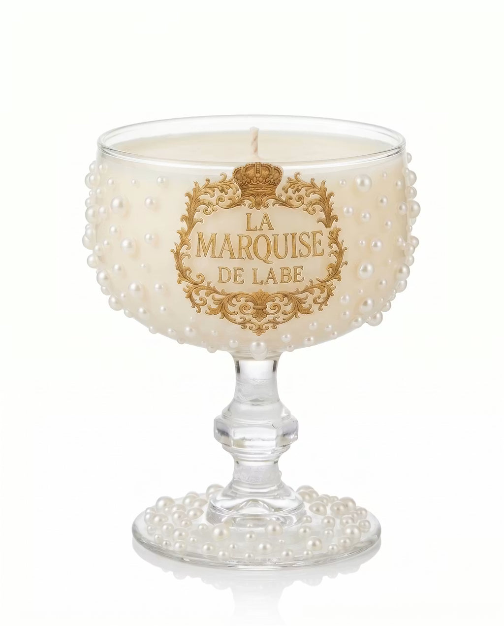 Luxury Scented Glass Candle – Perles de Marquise
