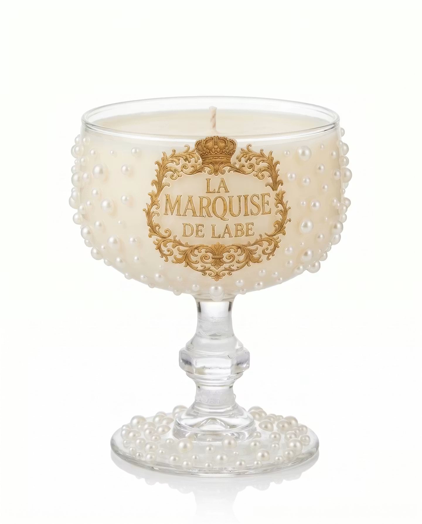 Luxury Scented Glass Candle – Perles de Marquise